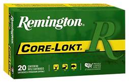 Remington Ammunition 21401 Core-Lokt 30-06 Springfield 125 gr Pointed Soft Point (PSP) 20 Bx/ 10 Cs